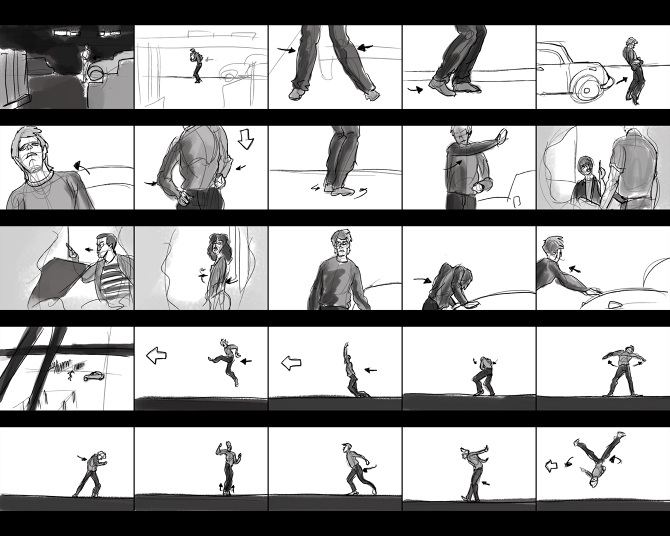 Footloose Storyboard 2013 - Jared Martin Animation Art